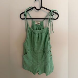 Green Sleeveless Romper